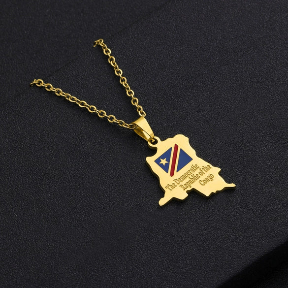 Unisex Stainless Steel Pendant Necklace With Star Shape Titanium Steel Pendant Electroplated High End Fashion Chain Accessory