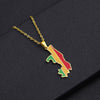 Unisex Stainless Steel Pendant Necklace With Star Shape Titanium Steel Pendant Electroplated High End Fashion Chain Accessory