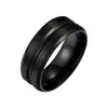Unisex Stainless Steel Ring With Geometric Style And Electroplating Treatment