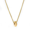 Unisex Stainless Steel Snake Bone Chain Necklace With Sparkling Geometric Pendant And Versatile Contrastingtone Design