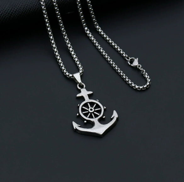 Unisex Stainless Steel Star Pendant Necklace With Round Pendant And Electroplated Finish Trendy Streetwear Jewelry