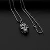 Unisex Stainless Steel Star Pendant Necklace With Round Pendant And Electroplated Finish Trendy Streetwear Jewelry