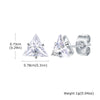 Unisex Stainless Steel Triple Decomposition Zircon Golden Fashion Earrings