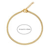 Unisex Stainless Steel Wave Chain Bracelet With Electroplated Finish And Geometric Faceted Design Minimalist Fashion Jewelry