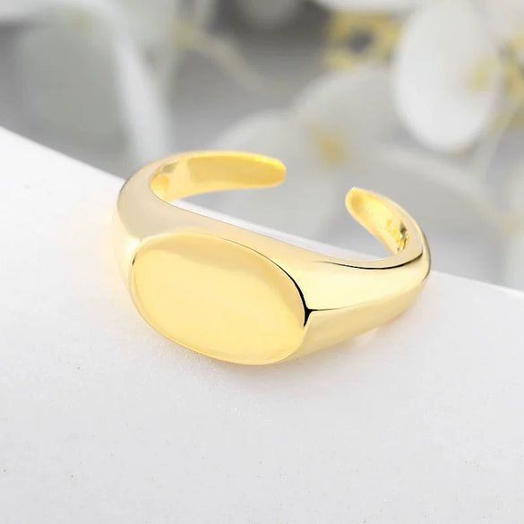 Unisex Sterling Silver Geometric Rhombus Open Ring With Polished Finish Minimalist Jewelry