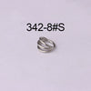 Unisex Threelayer Closed Ring Ear And Nose Piercing Jewelry Electroplated 316 Stainless Steel With Geometric Design
