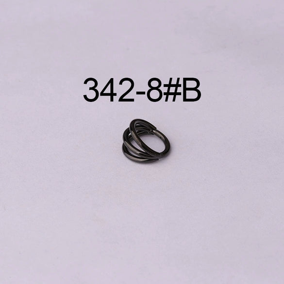 Unisex Threelayer Closed Ring Ear And Nose Piercing Jewelry Electroplated 316 Stainless Steel With Geometric Design
