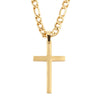 Unisex Titanium Steel Cross Double Layer Stacked Necklace With Twist Chain Electroplated Stainless Steel Pendant