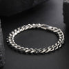 Unisex Titanium Steel Cuban Chain Bracelet With Ushaped Design Electroplated Versatile Fashion Jewelry