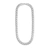 Unisex Titanium Steel Cuban Chain Necklace With Geometric Design And Electroplated Finish Minimalist Street Style Jewelry