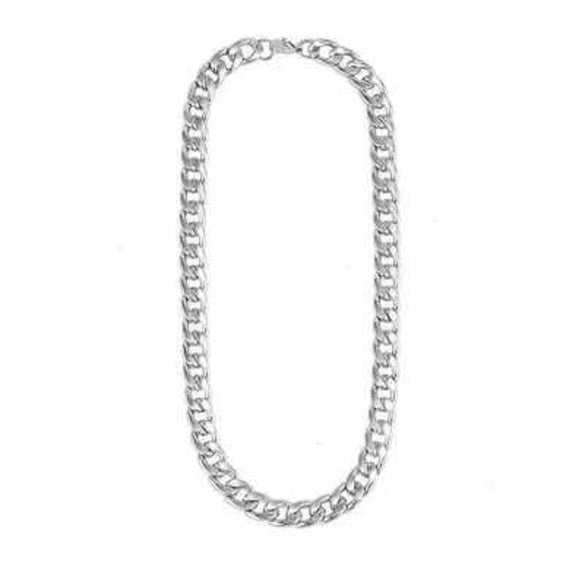 Unisex Titanium Steel Cuban Chain Necklace With Geometric Design And Electroplated Finish Minimalist Street Style Jewelry