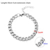 Unisex Titanium Steel Geometric Charm Bracelet Hip Hop Trendy Fashion Jewelry For Men And Women