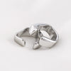 Unisex Titanium Steel Geometric Punk Style Ear Clip With Polishing