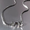 Unisex Titanium Steel Geometric Ring Pendant Necklace With Polished Finish Casual Fashion Jewelry