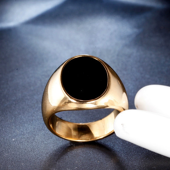 Unisex Titanium Steel Geometric Ring With Polishing Treatment