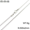 Unisex Titanium Steel Twist Chain Necklace With Geometry Pattern And Gold Inlaid Pendant