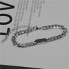Unisex Titanium Steel Water Wave Chain Necklace With Minimalist Polished Design For Men And Women