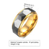 Unisex Tungsten Steel Geometric Ring