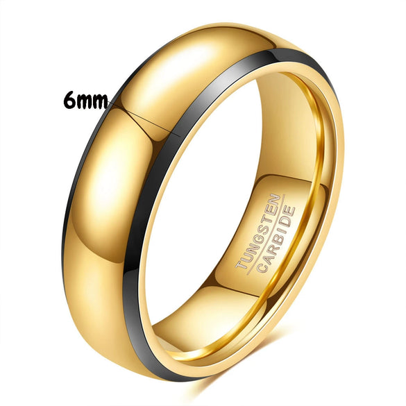 Unisex Tungsten Steel Geometric Rings With Smooth Finish And Electroplated Design Wholesale Fashion Accessories