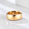 Unisex Tungsten Steel Ring With Geometric Design And Black And Gold Electroplated Finish Fashion Jewelry
