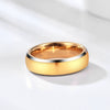 Unisex Tungsten Steel Ring With Geometric Design And Black And Gold Electroplated Finish Fashion Jewelry