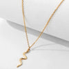 Unisex Zinc Alloy Animal Zodiac Snake Pendant Necklace With Electroplating And Regular Chain Ins Style Punk Hiphop Cold Style