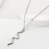 Unisex Zinc Alloy Animal Zodiac Snake Pendant Necklace With Electroplating And Regular Chain Ins Style Punk Hiphop Cold Style