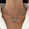 Unisex Zinc Alloy Animal Zodiac Snake Pendant Necklace With Electroplating And Regular Chain Ins Style Punk Hiphop Cold Style