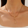 Unisex Zinc Alloy Animal Zodiac Snake Pendant Necklace With Electroplating And Regular Chain Ins Style Punk Hiphop Cold Style