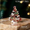 Unisex Zinc Alloy Christmas Tree Brooch With Enamel Rhinestone Accents And Dripping Oil Finish Festive Fashion Accessory