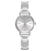 Universal Casual Alloy Case Round Dial Quartz Watch With Steel Band And Ordinary Glass Mirror