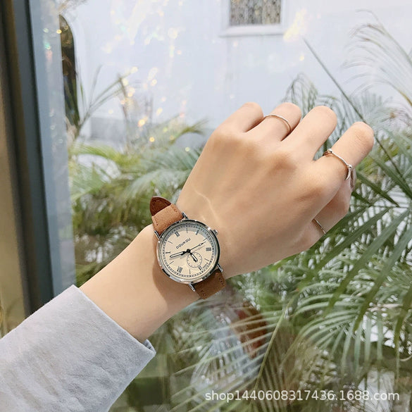 Universal Casual Artistic Retro Women's Watch With Alloy Case And Ordinary Glass Mirror