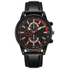 Universal Leisure Alloy Case Imitation Leather Strap Stainless Steel Buckle Round Dial Quartz Belt Watch
