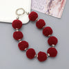 Universal Phone Case Lanyard Semihandmade With Plush Ball Bead Pendant