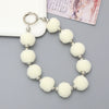 Universal Phone Case Lanyard Semihandmade With Plush Ball Bead Pendant