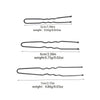 Ushaped Clip Metal Simple Geometric Baking Varnish Women's Hairpin For Updo Styling