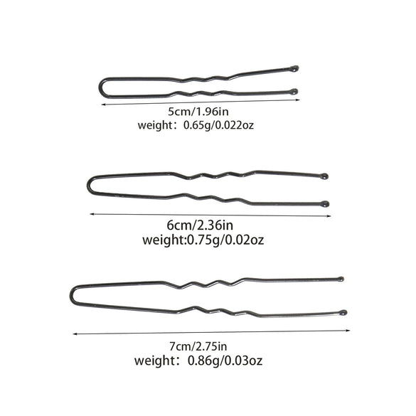 Ushaped Clip Metal Simple Geometric Baking Varnish Women's Hairpin For Updo Styling