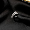 Ushaped Copper Doublelayer Inlaid Zircon Ear Clips For Women Without Pierced Ears Geometric Electroplated