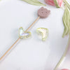 Uvplated Acrylic Photo Frame Love Stars Diy Handmade String Beads Mobile Phone Chain Pendant Jewelry Clothing Accessories