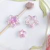 Uvplated Acrylic Photo Frame Love Stars Diy Handmade String Beads Mobile Phone Chain Pendant Jewelry Clothing Accessories