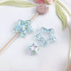 Uvplated Acrylic Photo Frame Love Stars Diy Handmade String Beads Mobile Phone Chain Pendant Jewelry Clothing Accessories
