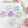 Uvplated Acrylic Photo Frame Love Stars Diy Handmade String Beads Mobile Phone Chain Pendant Jewelry Clothing Accessories