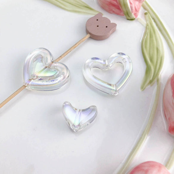 Uvplated Acrylic Photo Frame Love Stars Diy Handmade String Beads Mobile Phone Chain Pendant Jewelry Clothing Accessories