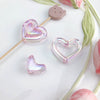 Uvplated Acrylic Photo Frame Love Stars Diy Handmade String Beads Mobile Phone Chain Pendant Jewelry Clothing Accessories