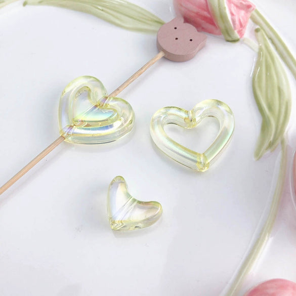 Uvplated Acrylic Photo Frame Love Stars Diy Handmade String Beads Mobile Phone Chain Pendant Jewelry Clothing Accessories