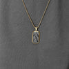 Vacation Beach Roman Style Geometric Titanium Steel Plating Men'S Pendant Necklace