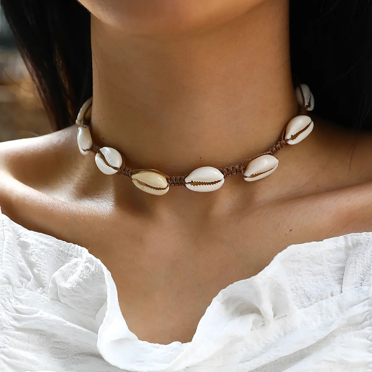 Vacation Beach Shell Polyester Shell Wholesale Necklace