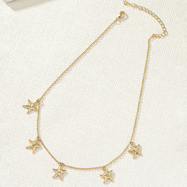 Vacation Beach Starfish Alloy Wholesale Necklace