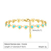 Vacation Beach Sweet Cherry Heart Shape Flower 201 Stainless Steel 18K Gold Plated Bracelets In Bulk