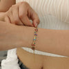 Vacation Beach Sweet Cherry Heart Shape Flower 201 Stainless Steel 18K Gold Plated Bracelets In Bulk